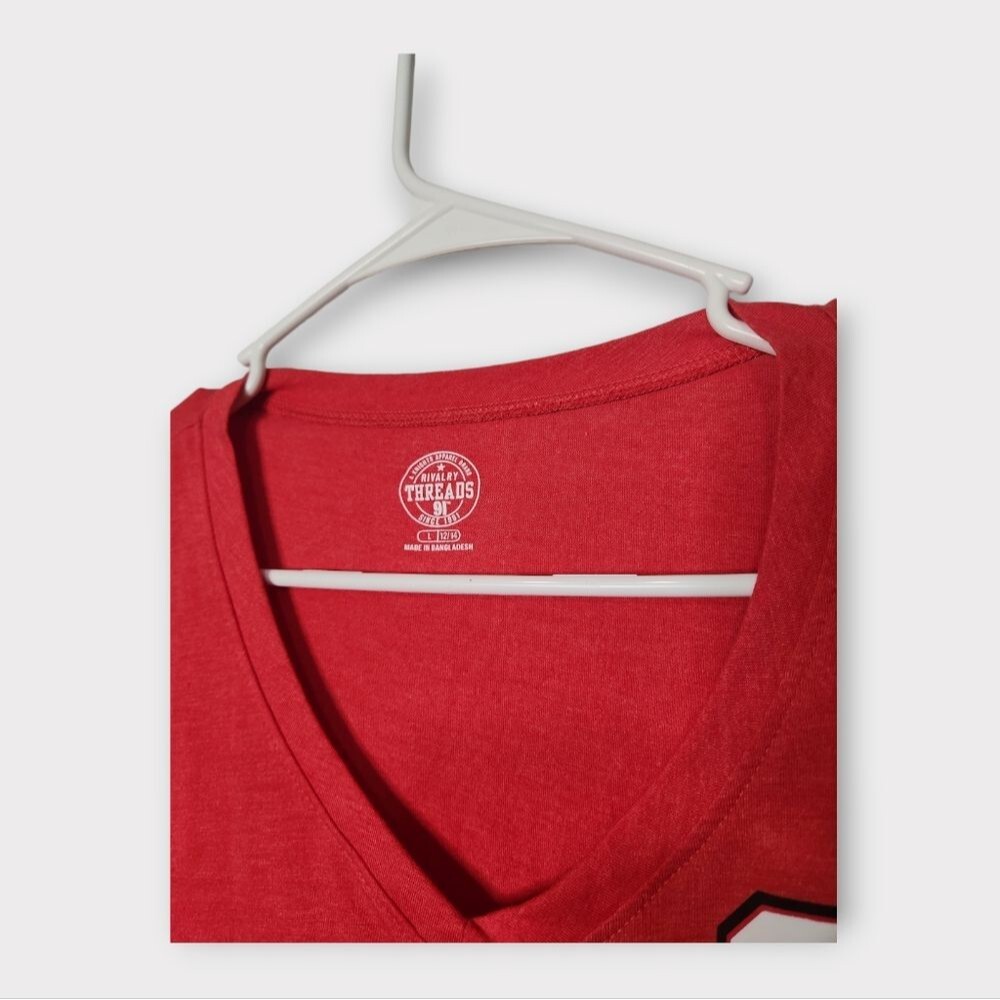 🦫 Rivalry Threads NC State Graphic V-Neck T-Shirt L - Picture 2 of 4